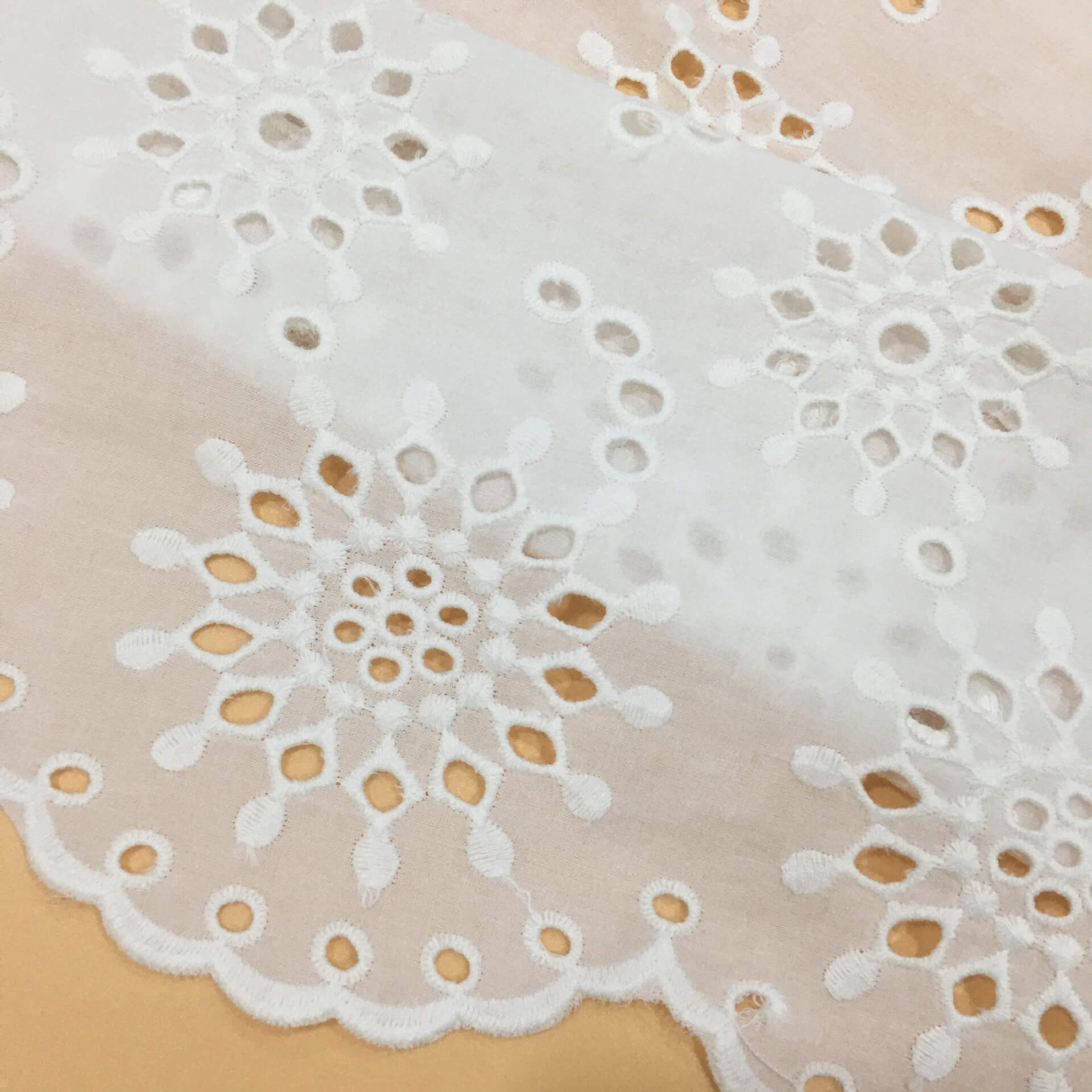 Embroidered Fabric Dress Eyelet Polyester for Women's Wear Wholesale S 4